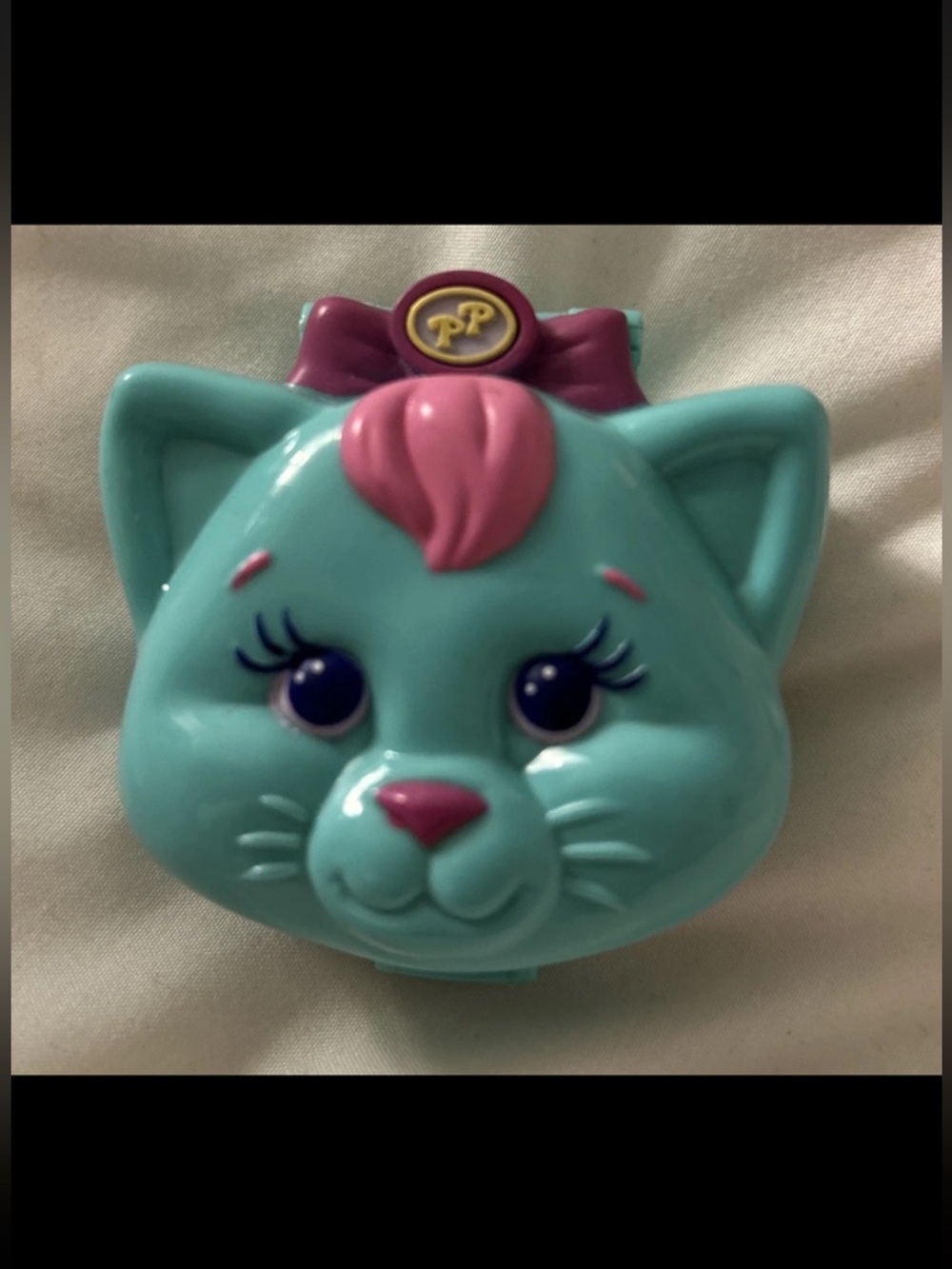 Polly Pocket Vintage Bluebird Toys 1993 Cuddly Kitty Kitten Compact Complete